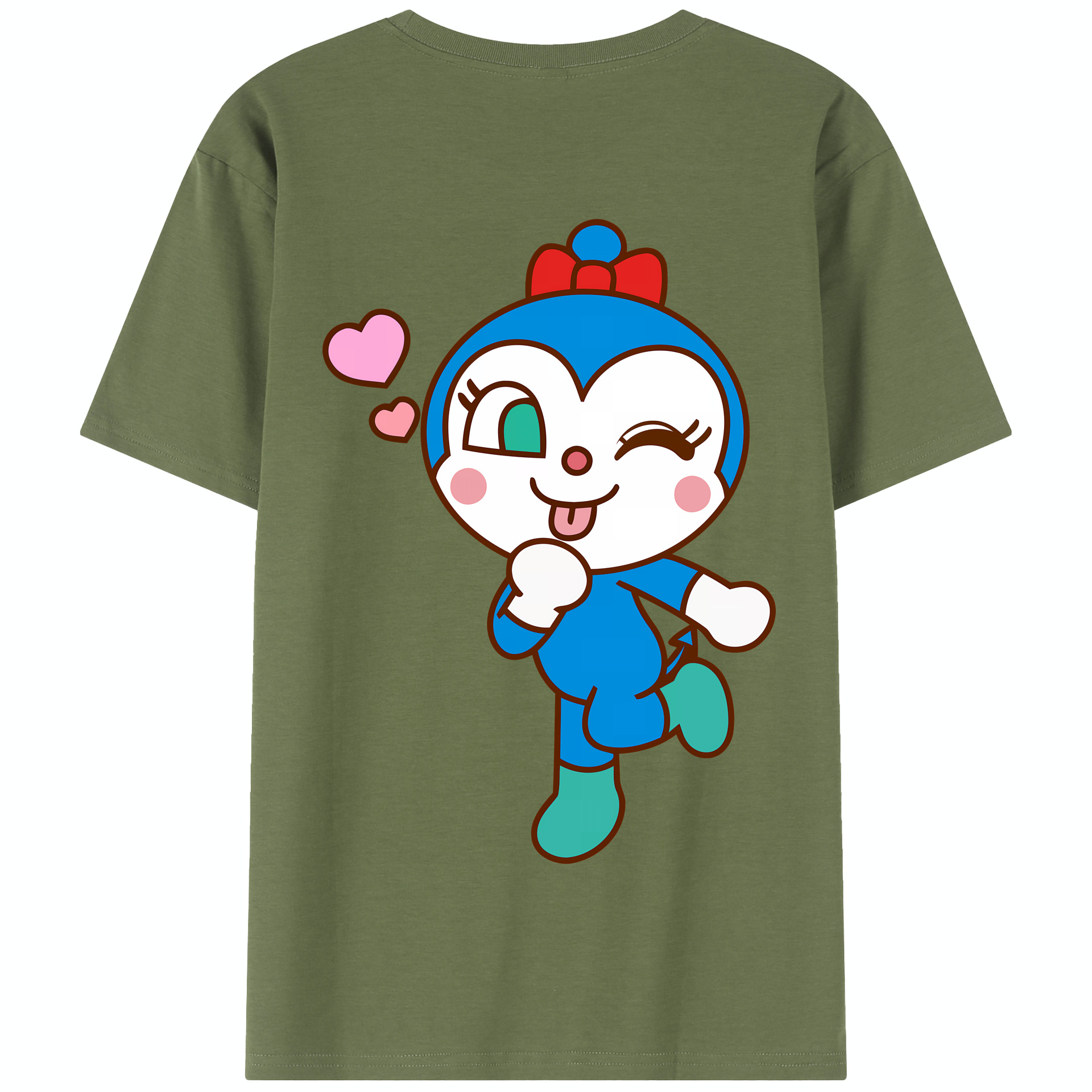 （画像用） アンパンマン Anpanman 綿100％半袖Tシャツ（背面プリント）